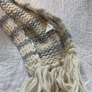 aerie White & Gray Scarf
